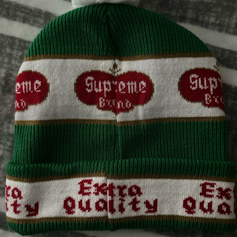 Supreme Extra Quality Green Beanie FW21 (2021). (New without tags)